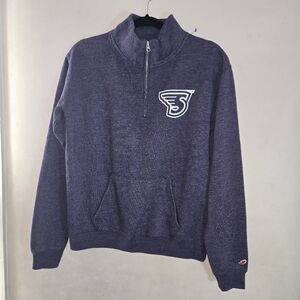 League Purple Zip-Up Men's Sweater